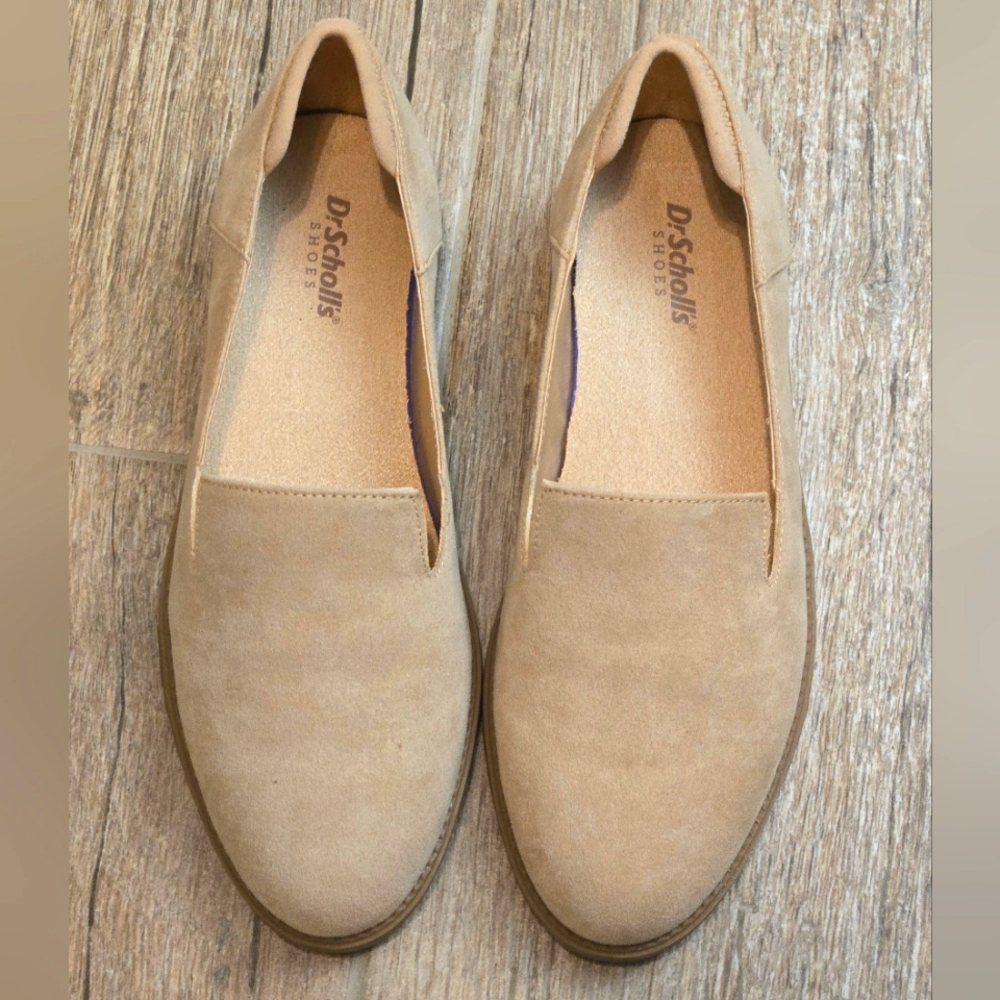 NWOT, Dr. Scholl's Jetset Flat, beige, 6.5